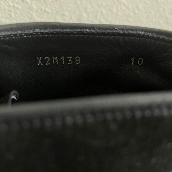 NIB Giorgio Armani Men\'s Black Suede Chukka Boots Size 11 Style X2M138 main image 8